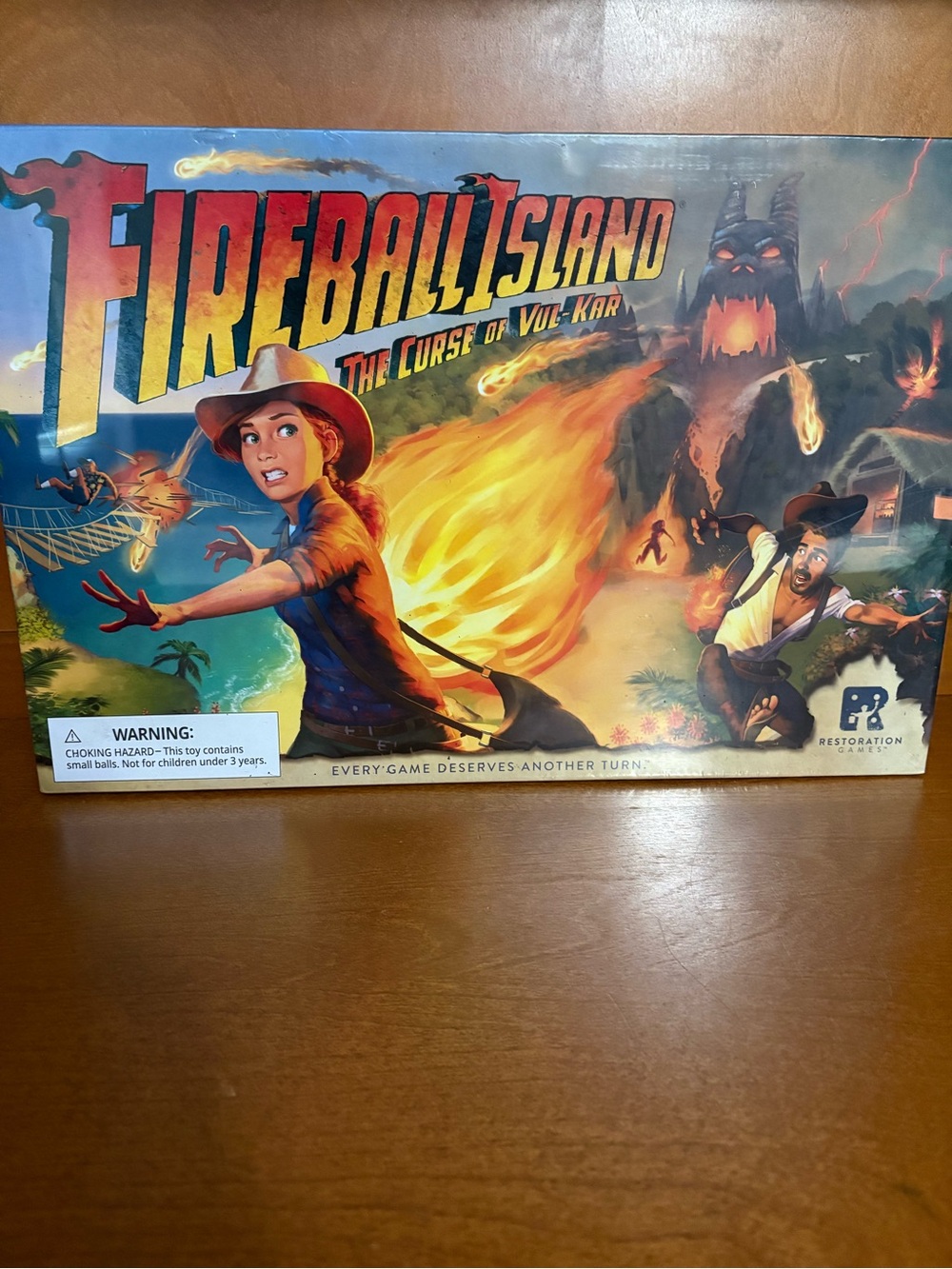 Fireball Island: The Curse of Vul-Kar Adventure Board Game - Multicolor Box